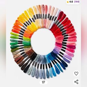 Colorful Embroidery Floss Set 60 Pieces New